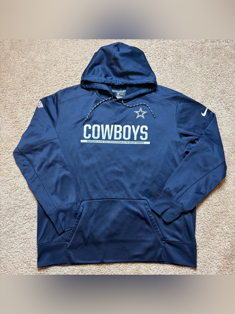 Nike NFL Dallas Cowboys On Field Hoodie Sweatshirt